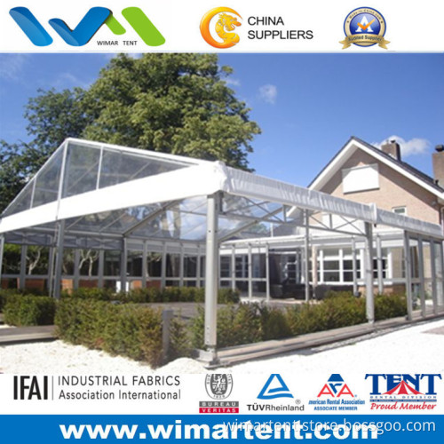 10mx10m Transparent Aluminum PVC Tent with Glass Wall for Garden